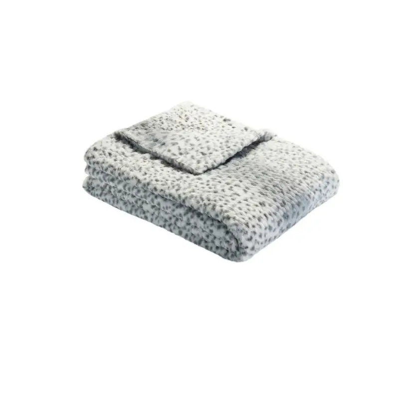 Kuscheldecke Wei&szlig;/Grau 150x200 cm