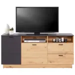 Möbelix Tv-element Tonale B: 146,8 Cm Eiche Dekor/grau