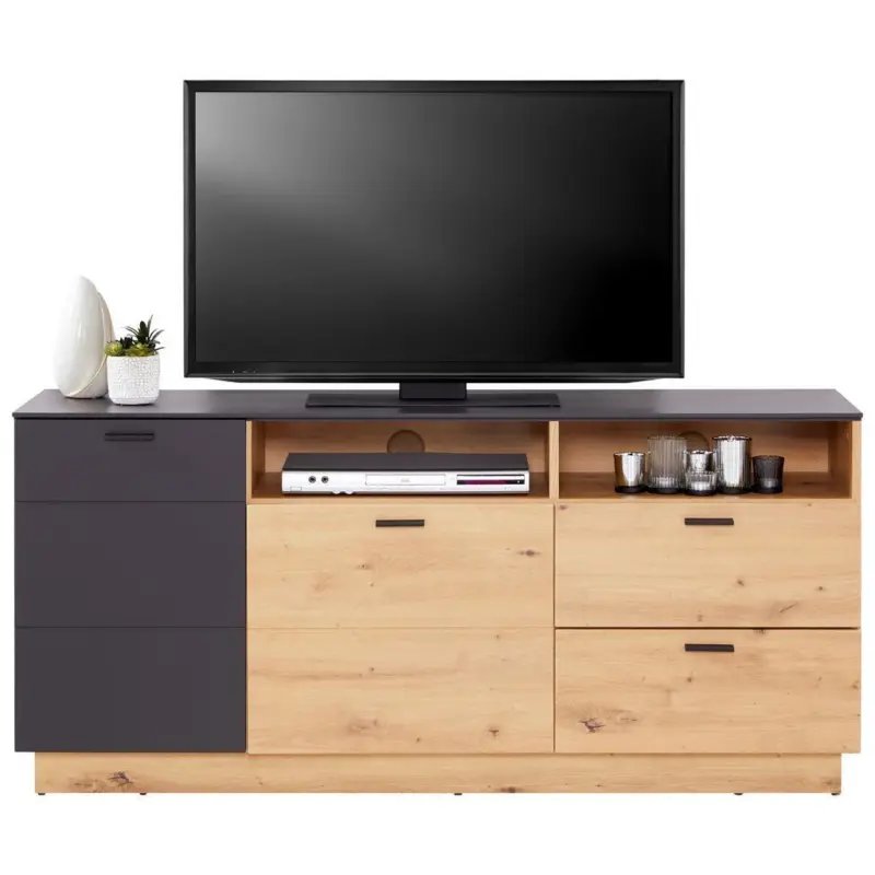 Tv-element Tonale B: 146,8 Cm Eiche Dekor/grau
