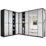 Möbelix Eckschrank Mit Spiegel + Laden 224x314cm Essensa, Weiß