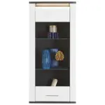 Möbelix Hängevitrine Alassio B: 54,7cm Weiß/matera Dekor Mit Led