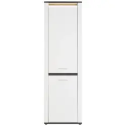 Mehrzweckschrank Alassio Weiß Bxh 61,7x200 Cm Inkl. Led