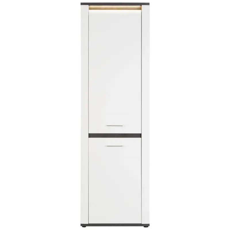 Mehrzweckschrank Alassio Weiß Bxh 61,7x200 Cm Inkl. Led