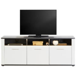 Tv-element Alassio B: 156,3 Cm Weiß/graphitfarben