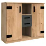 Möbelix Kommode Mit Soft-Close 124cm Liverpool, Eiche Dekor/Graphit