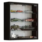 Möbelix Hängevitrine Mandosa S B: 40cm Schwarz Dekor Mit Glastüren