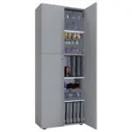 Möbelix Schuhschrank Lona Grau Dekor 4-Türig Hoch B: 70 Cm