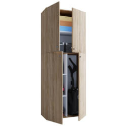 Mehrzweckschrank Lona Eiche Dekor Bxh 70x182 Cm