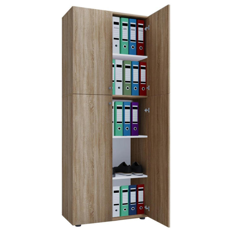 Aktenschrank Lona Eiche Dekor B 70 cm