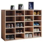 Möbelix Schuhschrank Hinsol Eiche Dekor 16 Fächer B: 92 Cm