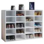 Möbelix Schuhschrank Hinsol Weiß Dekor 16 Fächer B: 92 Cm