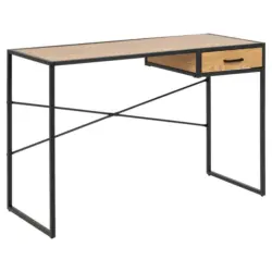 Schreibtisch Mit Lade B 110cm H 75cm Seaford Wildeiche Dekor
