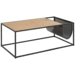 Möbelix Couchtisch Mit Ablage Seaford, Eichefarben/schwarz