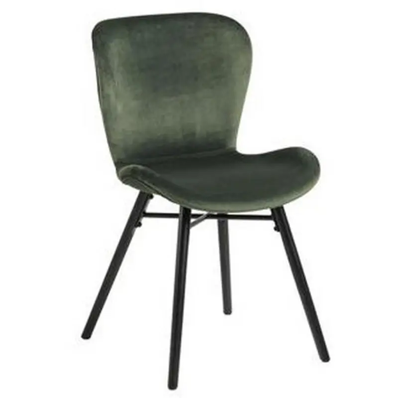 Polsterstuhl Batilda Dunkelgr&uuml;n Samt