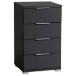 Möbelix Nachtkästchen Schwarz H: 79 Cm