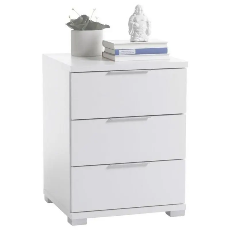 Nachtkästchen Weiß H: 61 Cm