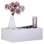 M&ouml;belix Nachtk&auml;stchen Wei&szlig; H: 15 Cm H&auml;ngend Dormas