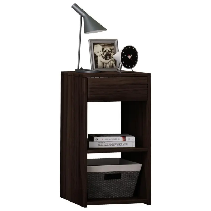 Beistelltisch Mit Schublade Sledo Maxi, Walnuss Dekor