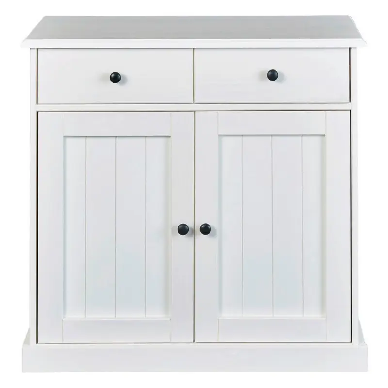 Kommode Echtholz B: 90 Cm Westerland, Weiß