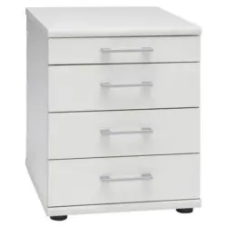 Rollcontainer Wei&szlig; BHT 41,6x53,4x50 cm