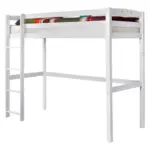 Möbelix Hochbett Echtholz Massiv 90x200 Cm Tolly R Buche/weiß