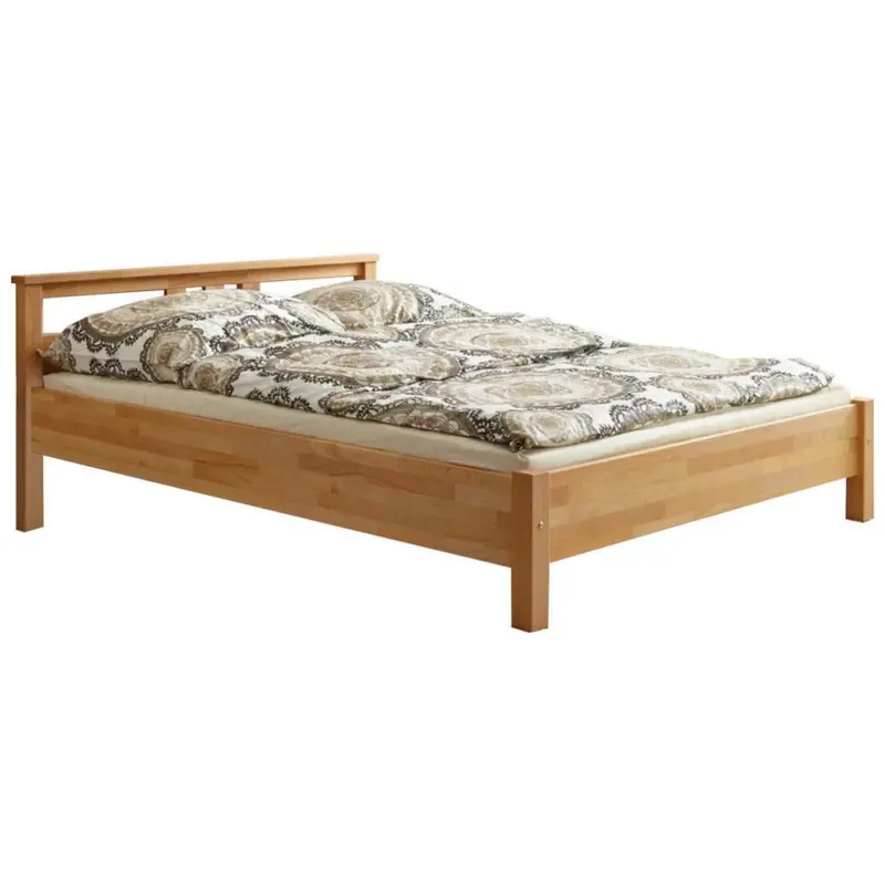 Doppelbett Echtholz Massiv 140x200 Merci, Buche