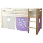 Möbelix Spielbett Malte Flieder Kiefer Massiv 90 Cm Vorhang Leiter
