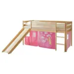 Möbelix Spielbett Manuel Pink Kiefe Massiv 90 cm Leiter Rutsche
