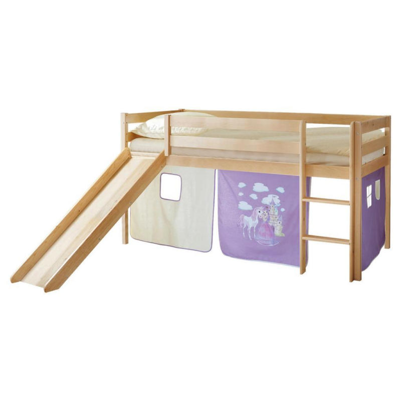 Spielbett Manuel Flieder Kiefer Massiv 90 cm Leiter