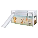 M&ouml;belix Spielbett Manuel Multicolor Kiefer Massiv 90 Cm Rutsche