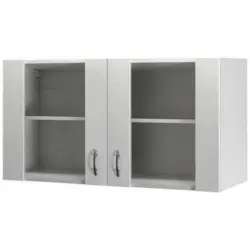 Küchenschrank Wito 100 cm Weiß 2 Drehtüren