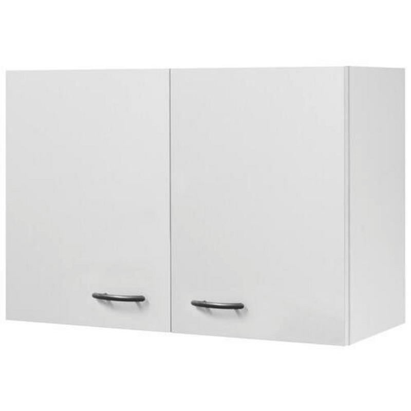 Küchenoberschrank Wito 80 cm Weiß 2 Drehtüren
