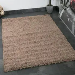 Hochflor Teppich Nussbaumfarben Prime 160x220cm