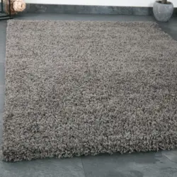 Hochflor Teppich Anthrazit Prime 140x200 cm
