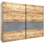 Möbelix Schwebetürenschrank 270cm Alicante, Alpinlook/betonoxid