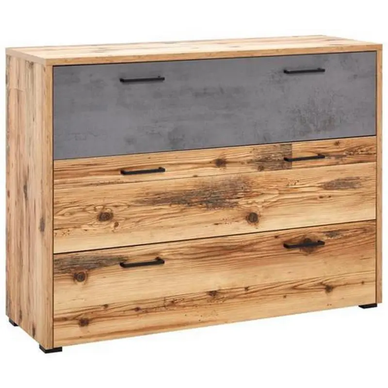 Kommode B 120cm Alicante Fichtefarben/grau