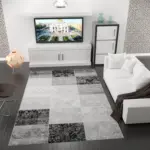 Möbelix Webteppich Grau Naturfaser Singapur 120x170 cm