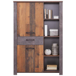 Highboard Mit Soft-close B: 105 Cm Ontario Eiche/grau