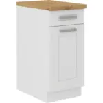 Möbelix Küchenunterschrank Luisa B: 40 cm Weiß mit Lade