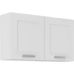 Möbelix Küchenoberschrank Luisa B: 60 cm Weiß 2 Drehtüren