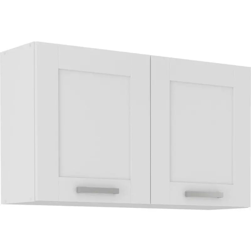 Küchenoberschrank Luisa B: 60 cm Weiß 2 Drehtüren