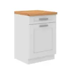 Möbelix Küchenunterschrank Luisa B: 60 cm Weiß mit Lade