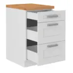 Möbelix Küchenunterschrank Luisa B: 50 cm Weiß mit Laden