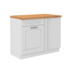 Möbelix Eckunterschrank Luisa B: 110 cm Weiß