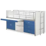 Möbelix Hochbett Bonny B: 90 cm mit Stauraum + Schreibtisch