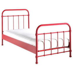 Kinder-/Juniorbett New York 90x200 cm Rot