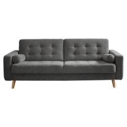 Schlafsofa mit Bettkasten und Kissen Fjord, Webstoff