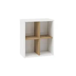 Hängeschrank Padua B: 41 cm Weiß/Eiche Dekor