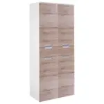 Möbelix Hochschrank mit 4 Drehtüren Mars B: 65 cm Eiche Dekor