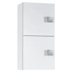 Hängeschrank mit 2 Türen Quadra B: 33 cm Weiß